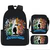 Minecraft Printed Cartoon Backpack Student Schoolbag Shoulder Bag Pencil Bag