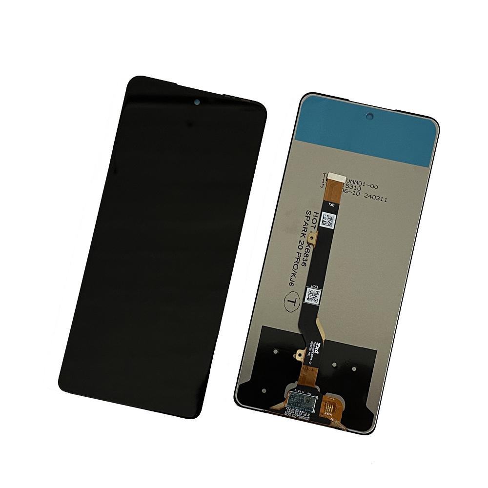 Полный модуль LCD экрана и сенсорного стекла для Tecno Spark 20 Pro KJ6