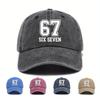 Винтажные бейсболки Six Seven 6 7 для мужчин и женщин, потертые кепки-snapback, для путешествий на открытом воздухе, с регулируемой посадкой, кепки