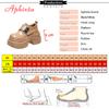 Aphixta Suede Upper Fringe Dec Women Ankle Boots 10cm High Heels Platform Woman Shoes Chunky Heel Lace Up Ladies Shoes