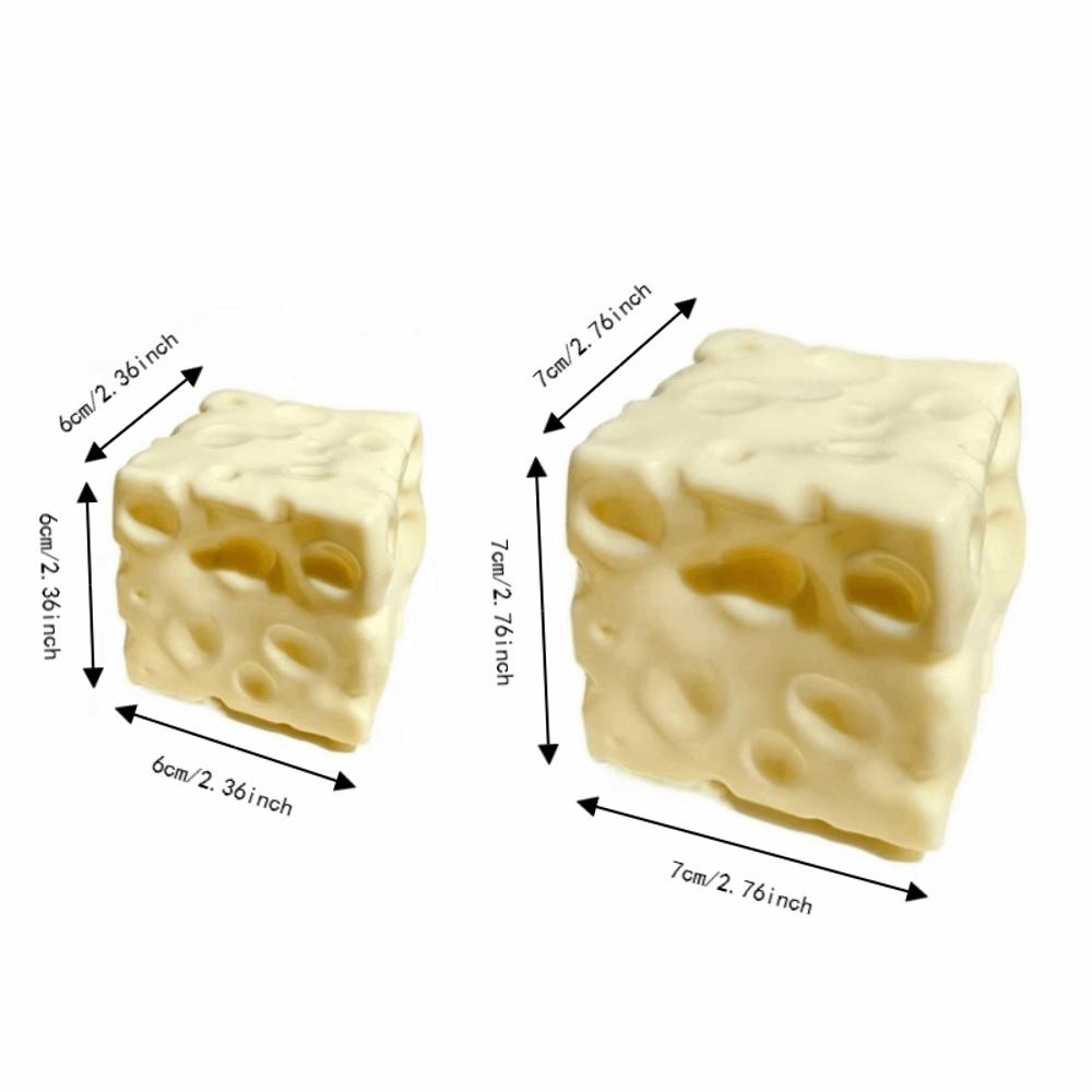 Slow Rising Cheese Shape Squishy Toy Soft Simulated Butter Squeeze Toy Sensory Play