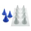 8-Cavity Even Christmas Tree Silicone Mold - Mousse Cake Decoration Candle DIY Baking Tool