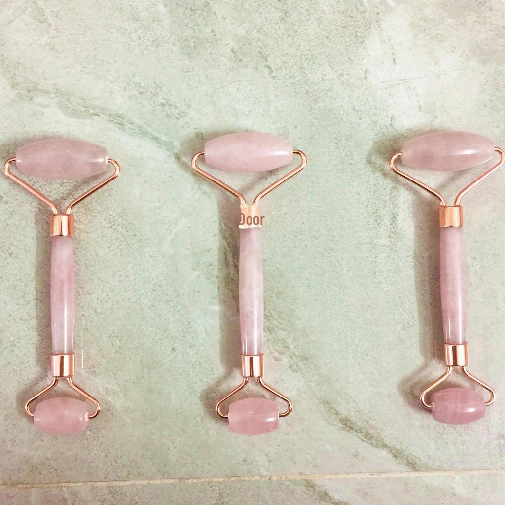 Массажер для красоты Xiuyan Jade и набор роликов из розового кварца с кристальной скребковой пластиной в подарочной коробке