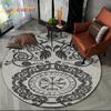 Viking Valknut Yggdrasil Tree of Life круглый ковер, ковер для гостиной, спальни, дивана, декор игровой комнаты, нескользящий напольный коврик
