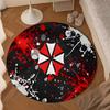 Umbrella Symbol Round Rug for Livingroom,Bedroom, Palyroom, Chair Rug, Area rug, Circle Carpet, Large Size Fan Christmas gift