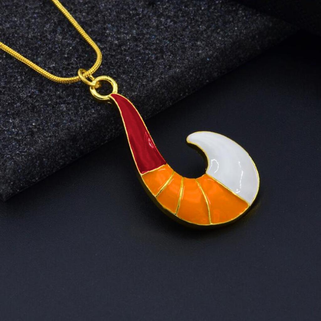 Золотое ожерелье рыболовный крючок милой формы кошачий хвост с колокольчиком женские ожерелья