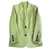 Women's Khaki Suit Jacket - 2024 Spring/Autumn Collection: Elegant, High-End Street Style for the Leisure Season