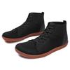 New Running Shoes Men's Large Mesh High Help Wide Toe Casual Boots Men's and Women's Barefoot Shoes Black Flat Bottom