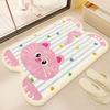 Material Bathroom Floor Mat Cartoon Design Water Absorption Foot Mat Irregular Shaped Non-Slip Toilet Carpet Bathroom Use