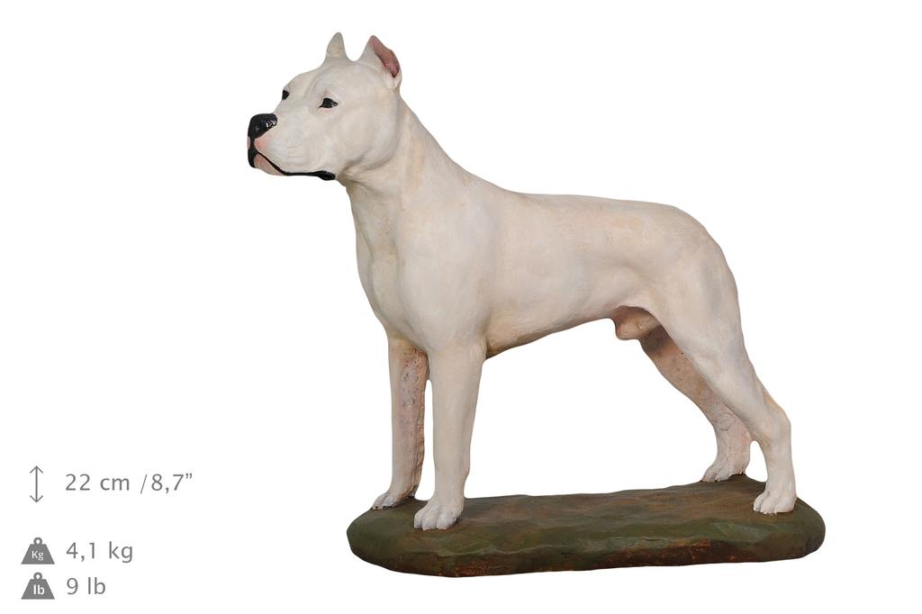 Аргентинский дог - расписанная фигурка, статуэтка, фигура, сделанная художником, бренд Art-Dog