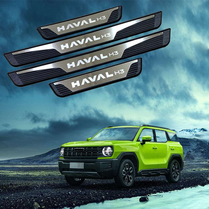 Для Haval H3 2024 Автоаксессуары Накладки на пороги Защитная накладка на педаль Декоративная накладка на порог Автомобильный порог Наклейки для наружного декора