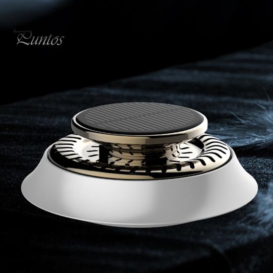 Автомобильный освежитель воздуха на солнечной энергии, ароматерапевтический диффузор с натуральным ароматом, автоматический вращающийся очиститель воздуха, ароматы для интерьера автомобиля, аксессуары для декора для дома и автомобиля