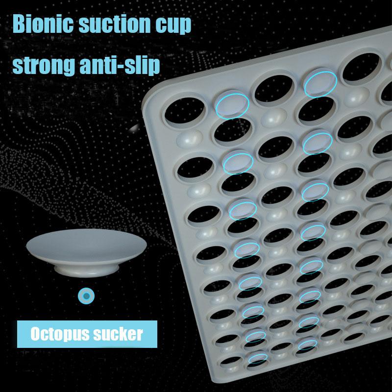 Нескользящий коврик для ванной комнаты, силиконовый массажер для ног, отшелушивающий массажный скребок для душа, коврик для душа с присоской для чистки