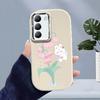 For OPPO A18 A38 A54 A60 A96 Reno12 F 8T 8Z Vivo V30 V40 Y15s Y22 Y27 Y30 Y36 Cartoon Flower Rabbit Soft Silicone Phone Case