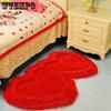 Ковер Сердце Ковер в форме сердца Коврик для пола в спальне Прикроватный ковер Домашний Свадебный ковер