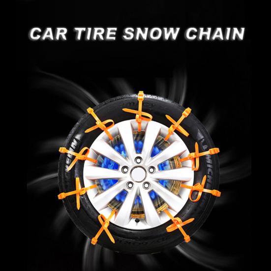 10Pcs Helpful Snow Resistant Ice Chains Corrosion High Breaking Hardness Car Winter Tire Wheels Snow