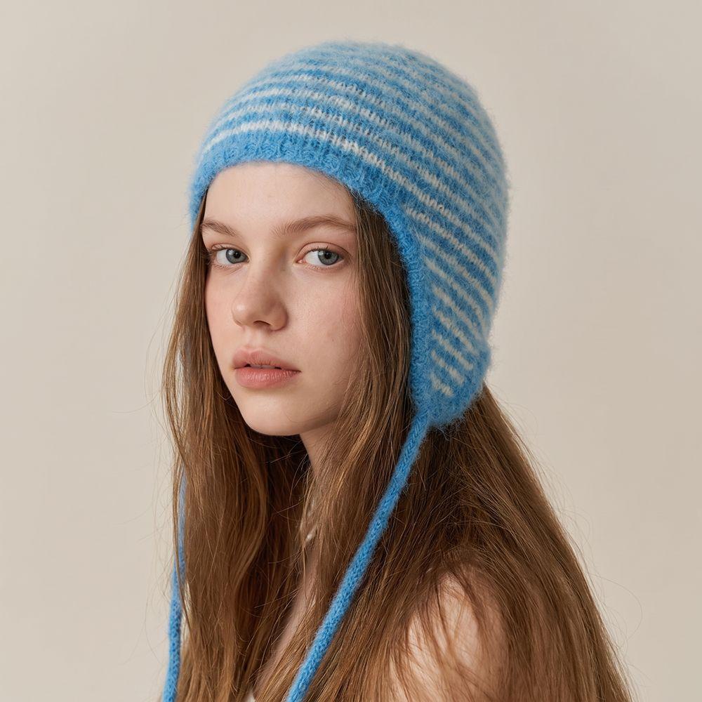 Plush Earflap Hat Korean Style Ear Cap Fashion Knitted Hat Girls
