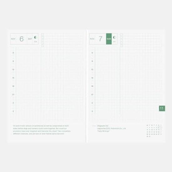 Hobonichi Techo 2027 Original A6 English Daily January Start Monday Planner