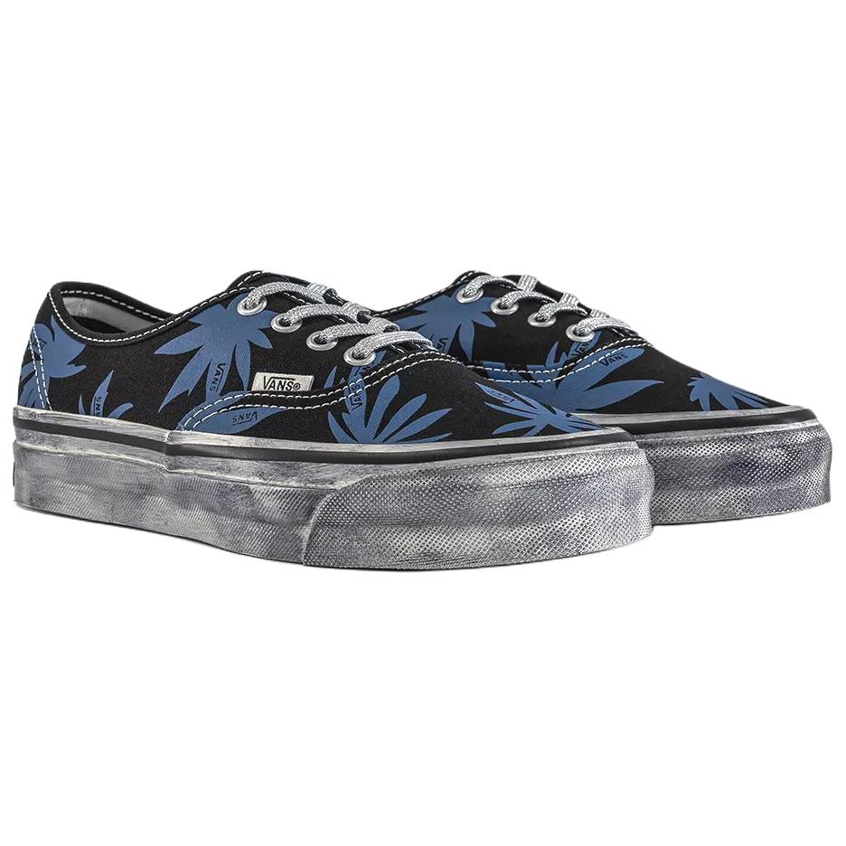Vans Оригинальные скейтбордические кроссовки 44 размера, унисекс, черные с синим, VN000DB8CJI1