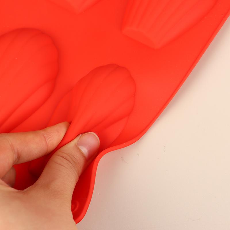 1Pc 9 Cavities Silicone Madeline Cookies Pan Madeline Mold Nonstick Baking Pan For Make Madeleine Cookies Kitchen Baking Mold
