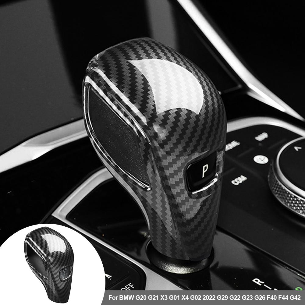 For BMW G20 G21 X3 G01 X4 G02 2024 G29 G22 G23 G26 F40 F44 G42 Carbon Fiber Gear Shift Knob Cover Trim Car Styling Accessories