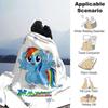 Little Pony (2) Personalized Name Blanket Throw Customizable Blanket Soft Warm Cozy Throw For Seaside Bed Office Bedding All-Season Use