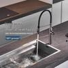 Gun Grey Telescopic Rotary Kitchen Faucet