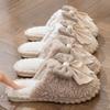 Cixi Cotton Slippers Women Winter Spring and Autumn Home Use Indoor Warm Non-slip Home Cixi Winter Plush Men