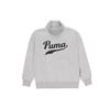 Sports Lifestyle Series Letter Casual Stand Collar Long Sleeve Sweatshirt Women Sweatshirt Gray 534387-04