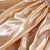 2026Сатиновая шелковая простыня на резинке однотонная простыня эластичная лента наматрасник простыни покрывало для кровати размер квин кинг