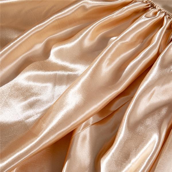 2026Сатиновая шелковая простыня на резинке однотонная простыня эластичная лента наматрасник простыни покрывало для кровати размер квин кинг