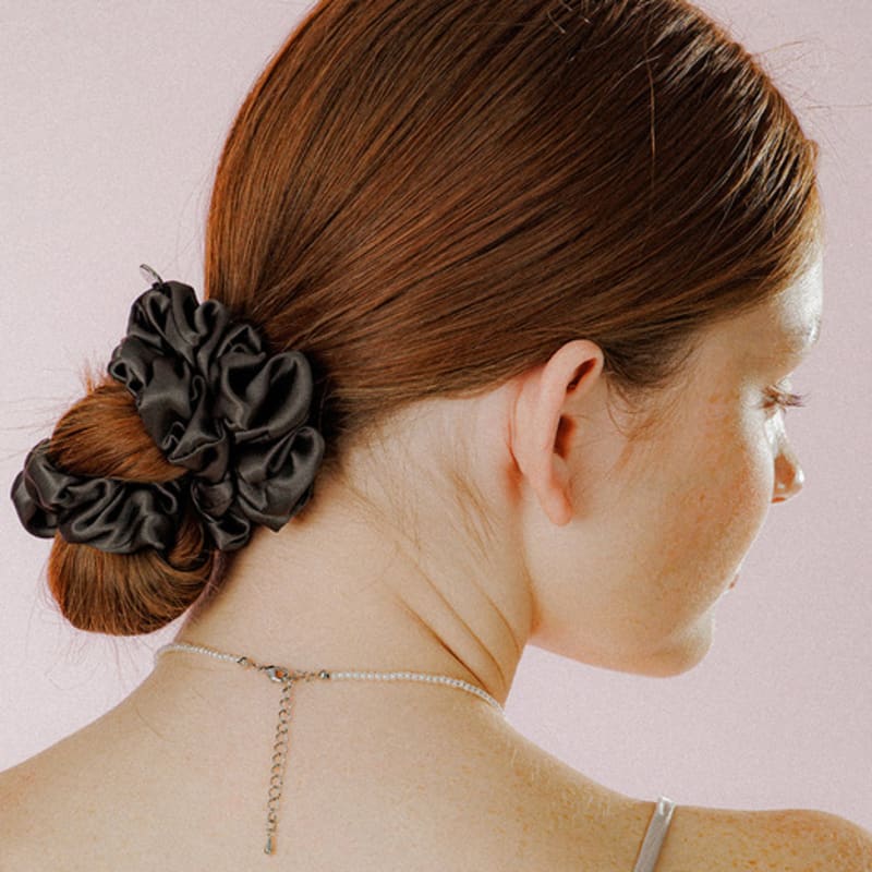 Бархатистый сатиновый скрабчи (темно-серый)