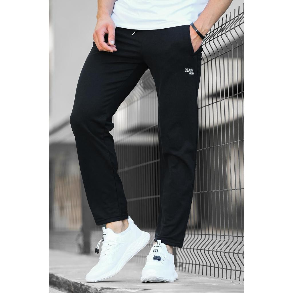 Carel Slim Fit Straight Leg Embroidered Men's Sweatpants