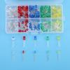200Pcs 3mm 5mm Red Yellow White Green Blue Assortment Emitting LED Diodes Light Kit Set