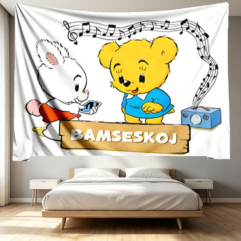 Bamse Print Tapestry - Portable Wall Decor Cloth, for Home, Dorm, Travel, Bedroom, Living Room - Ideal Birthday Housewarming Gift