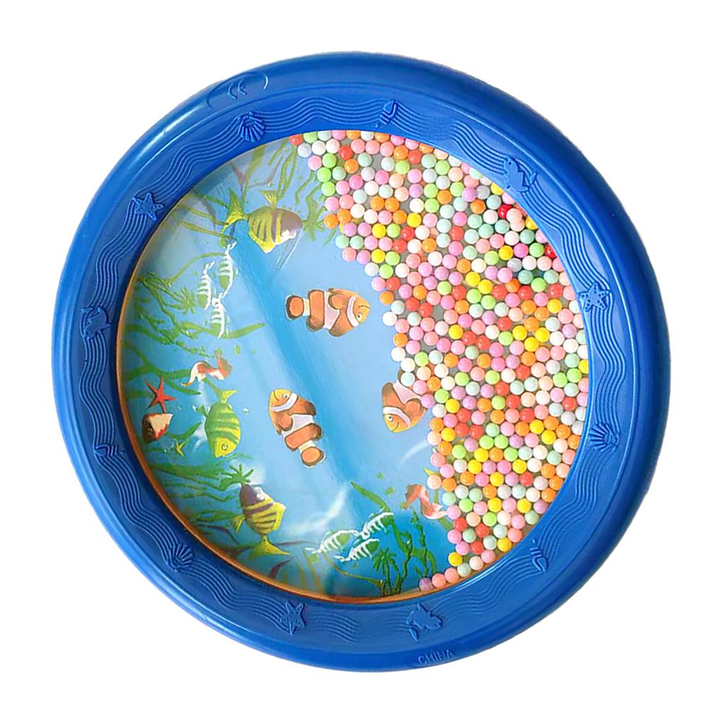 Wave Bead Ocean Drum Plastic Educational Gentle Ocean Sound Drum Percussion for Children Adults