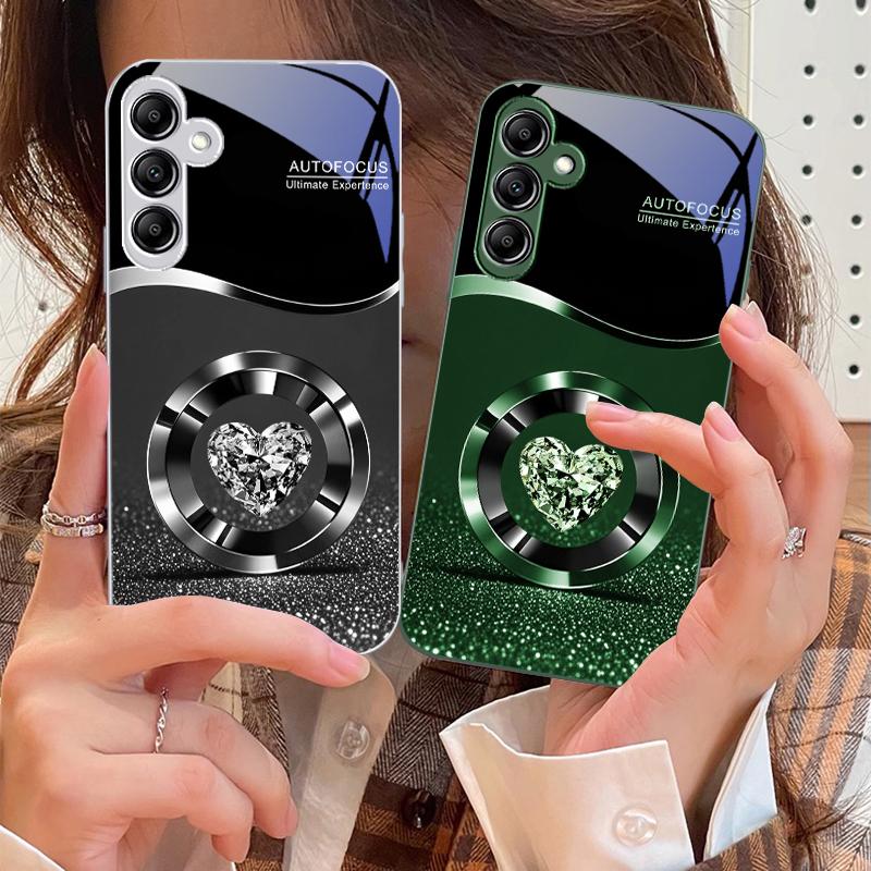 Фиолетовый Круглый Алмаз Для Samsung A 73 72 71 A70 56 55 54 A53 52 A51 A50 42 A35 A34 33 32 31 26 25 24 23 22 30 стекло чехол для телефона