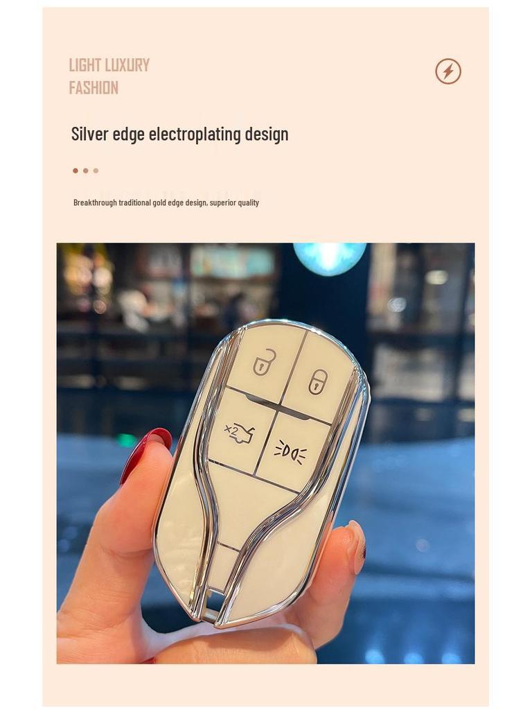 Women's Maserati Key Case for Levante and Ghibli Models - High-End Design