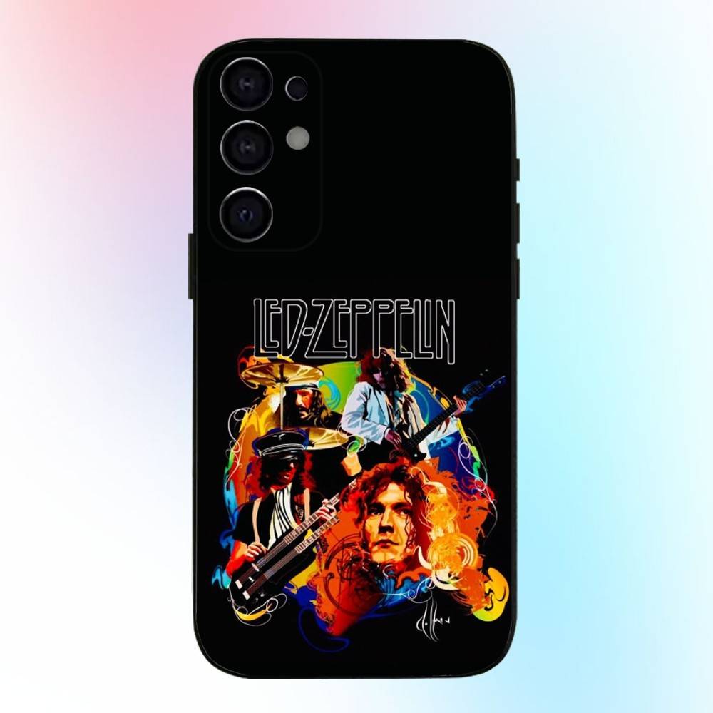Чехол для телефона Rock L-Led Z-Zeppelin Band для Samsung S25,S24,S21,S22,S23,S30,Ultra,S20,Plus,Fe,Lite,Note,10,9,5G Черный