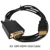 1 шт. 1,8 метра Кабель DisplayPort (папа) на VGA/DVI, Конвертер (папа), Позолоченный разъем, 1080P, Для компьютера, Настольного компьютера, Ноутбука, ПК, Монитора