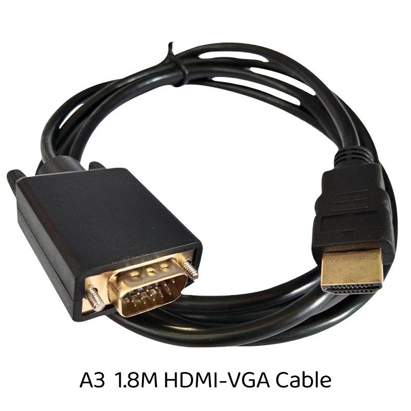1 шт. 1,8 метра Кабель DisplayPort (папа) на VGA/DVI, Конвертер (папа), Позолоченный разъем, 1080P, Для компьютера, Настольного компьютера, Ноутбука, ПК, Монитора