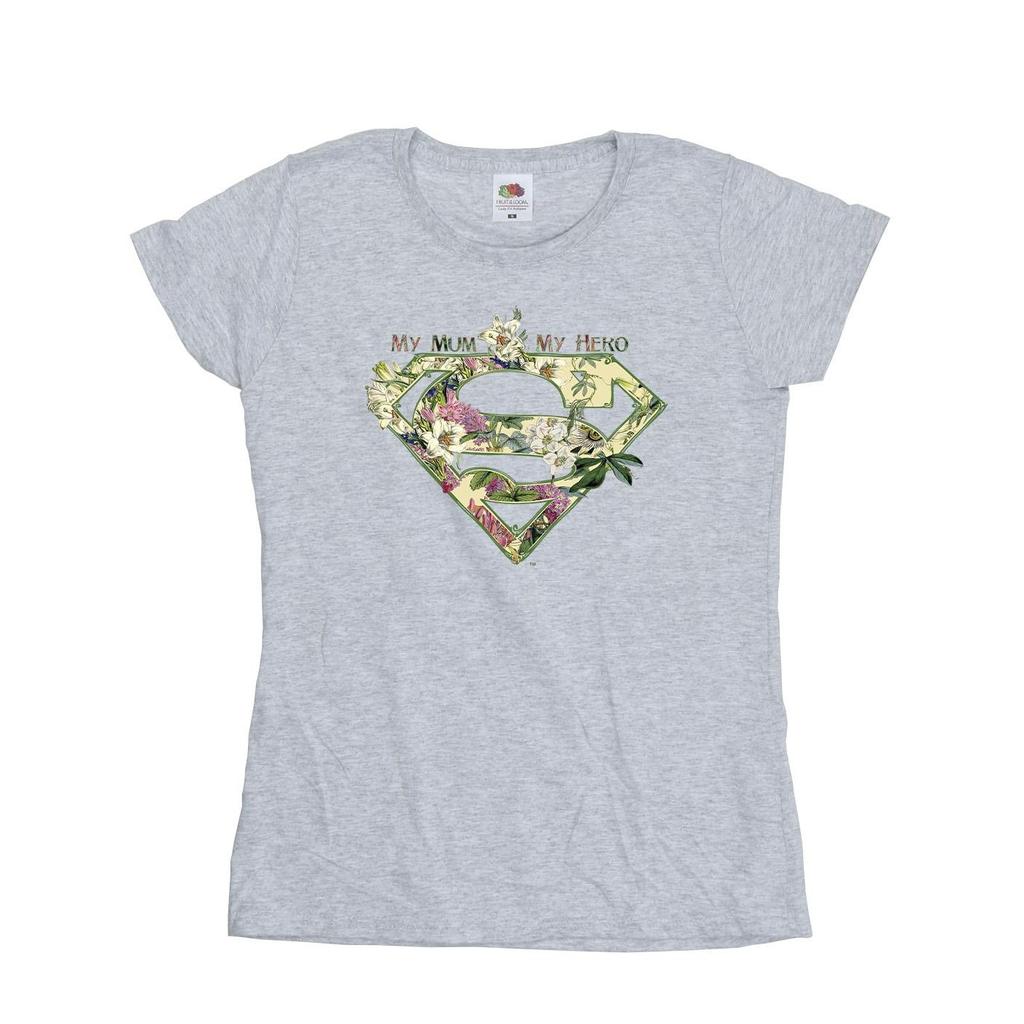 DC Comics Womens/Ladies Superman My Mum My Hero Cotton T-Shirt