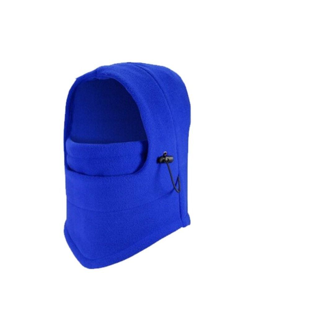 Protection Skullies Scarf Fleece Mask Outdoor Beanies Hat Women Winter Cap Pullover Cap Hooded Hat