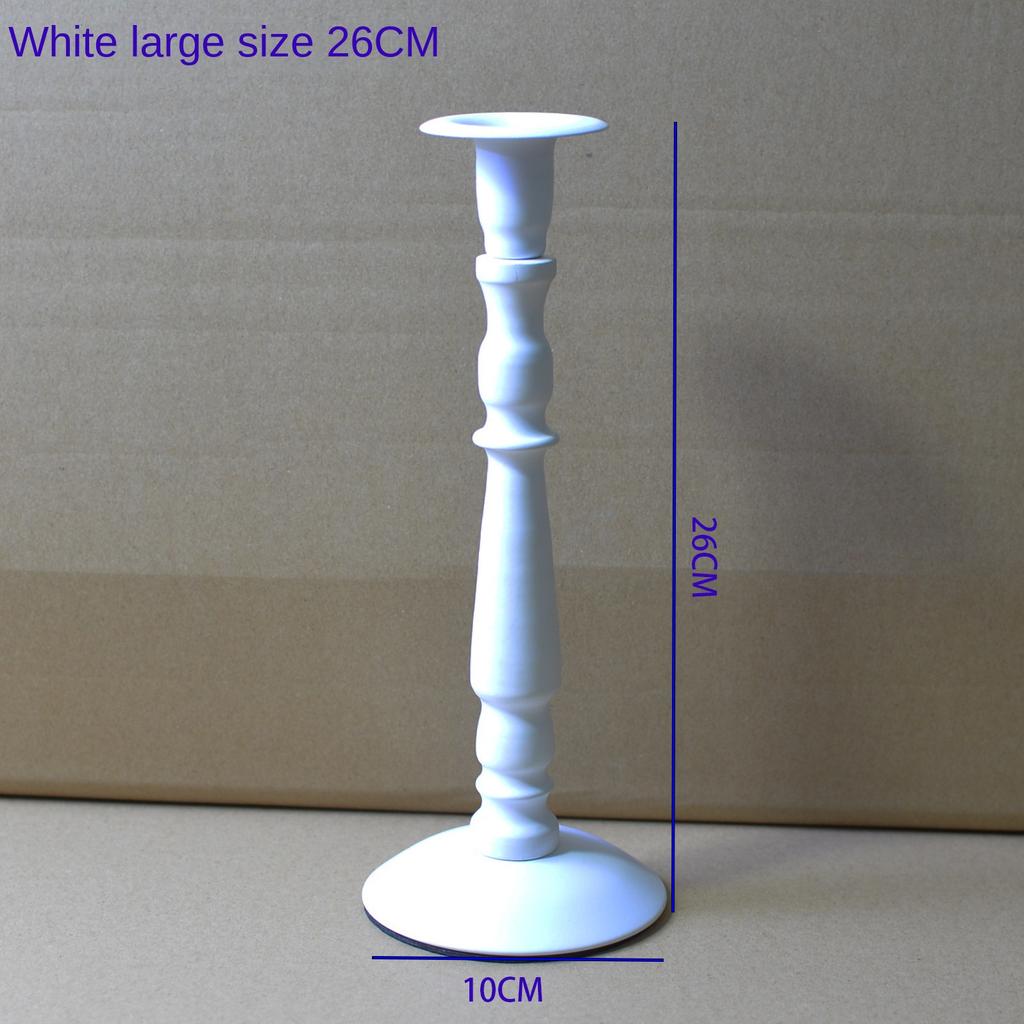 Высокотемпературный подсвечник из кованого железа с черной краской, романтический светильник при свечах, ужин, свеча, чашка, реквизит, ретро подсвечник с одной головкой