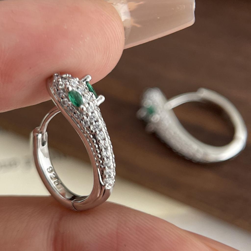 Xiaomi Серьги-гвоздики из стерлингового серебра 925 пробы в винтажном стиле для женщин, простые серьги-змеи с цирконом, ювелирные изделия, предотвращающие аллергию, аксессуары для вечеринок, подарок