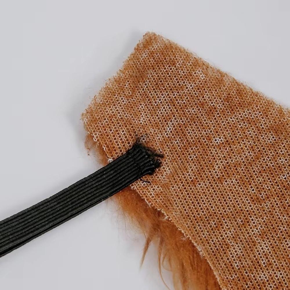 Long Curly Fake Beard Synthetic Hair False Facial Hair Santa Claus Facial Hair Holiday Masquerade