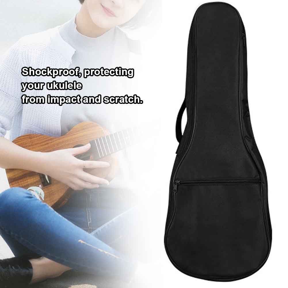 Pockets with Handle Shockproof Adjustable Strap Thickened Ukulele Bag Backpack Case Instrument Bags