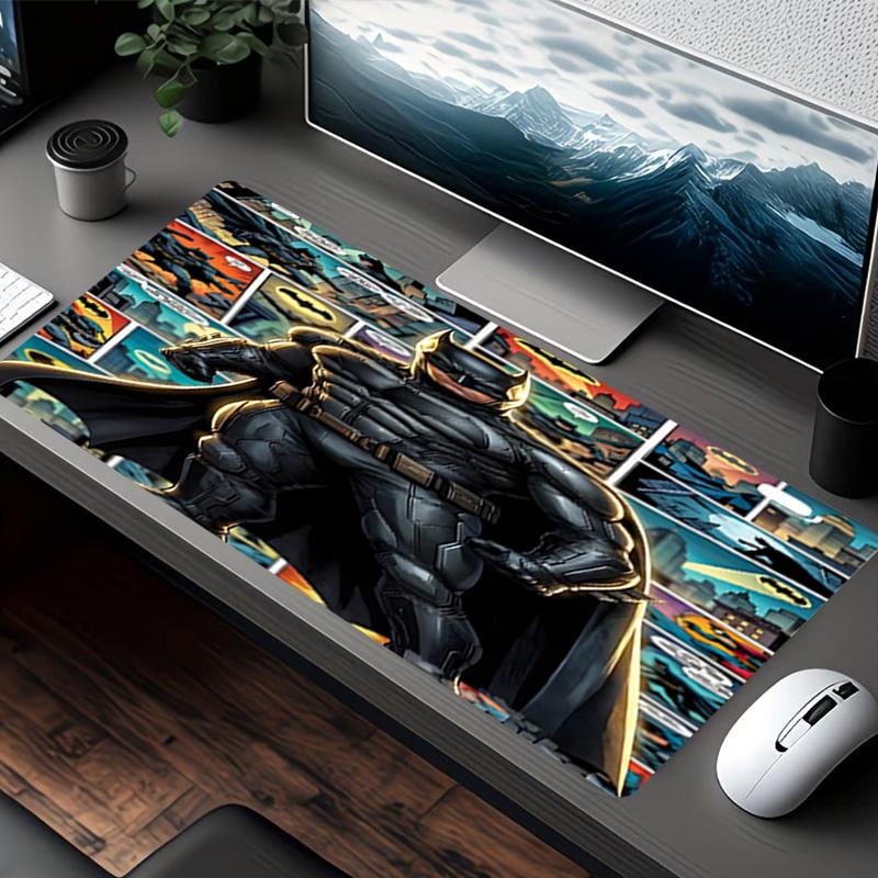 Superheroes Print Mouse Pad, for Keyboard Pad Laptop PC Mat for Office Home Use, Desk Decor, Perfect Birthday Gift for Gamers