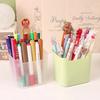 Transparent Desk Pen Holder INS Style Storage Bucket Korean Pencil Storage Box  Desktop Organizer
