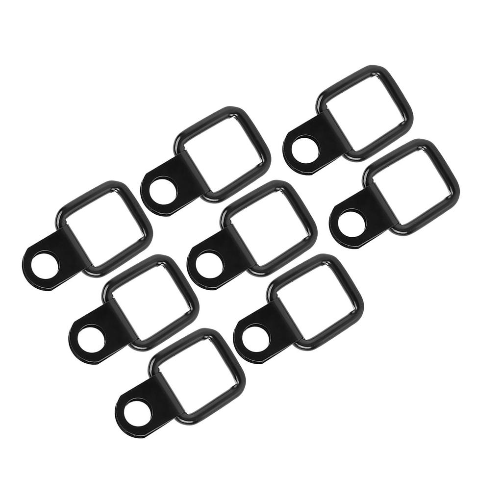 8pcs D‑Ring Anchors Quick Removal Fastener Tie Downs Fit for Jeep Wrangler JK YJ TJ JKU Sports  Sahara  for Freedom